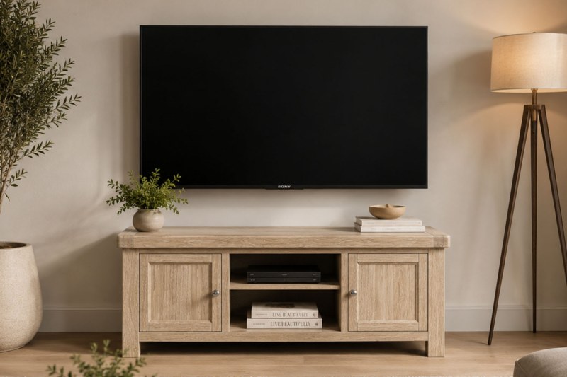 Normandy White Wash 140cm TV Unit Normandy White Wash 140cm TV Unit
