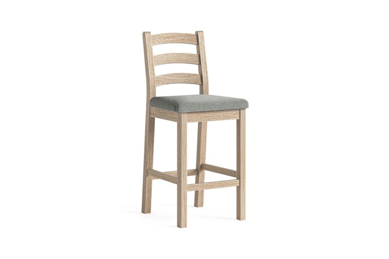 Normandy White Wash Bar Stool Normandy White Wash Bar Stool