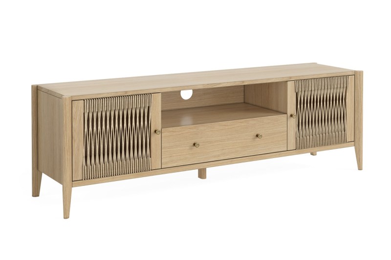Sicily Oak 160cm Weave Large TV Unit Sicily Oak 160cm Weave Large TV Unit