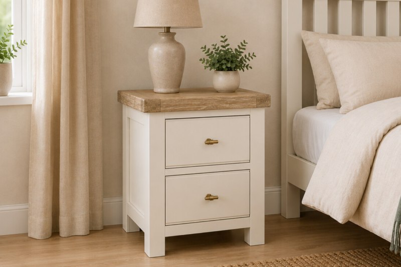 Windsor Country Oak Painted Bedside Table Windsor Country Oak Painted Bedside Table