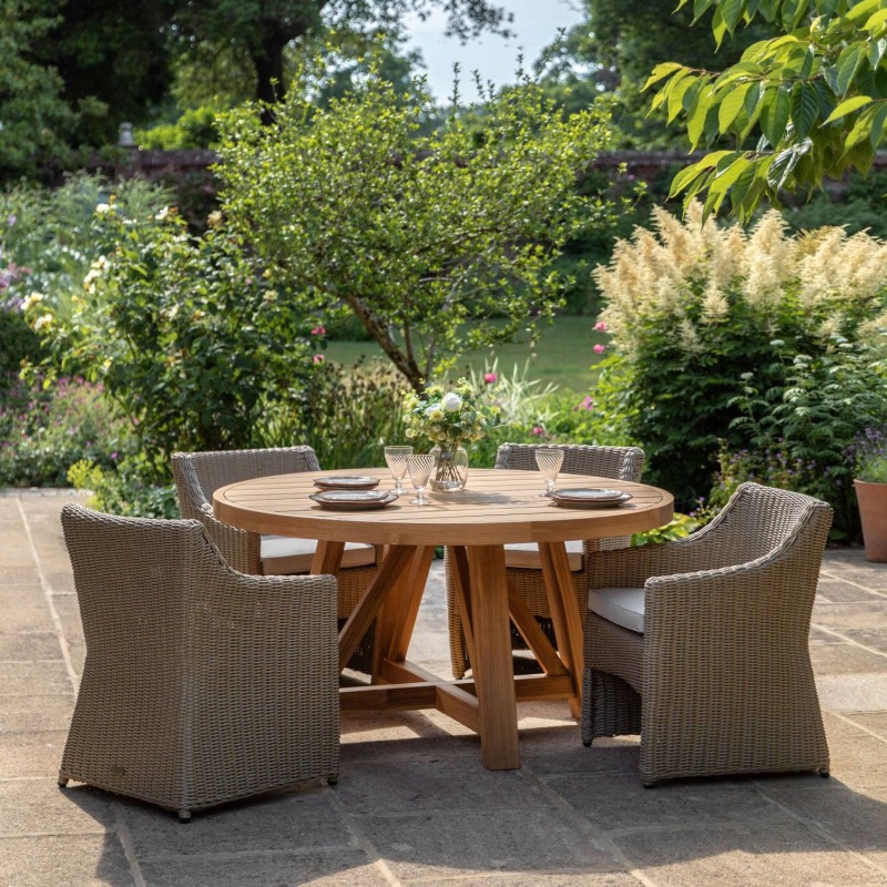 Gallery Direct Chatsworth Outdoor Garden Round Dining Table Gallery Direct Chatsworth Outdoor Garden Round Dining Table