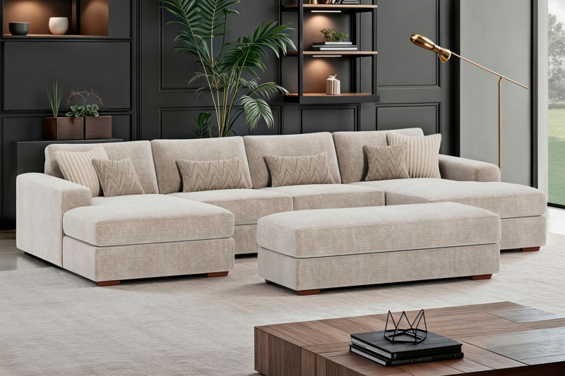 Hanley Modular 4 Seater Chaise Sofa Group Hanley Modular 4 Seater Chaise Sofa Group