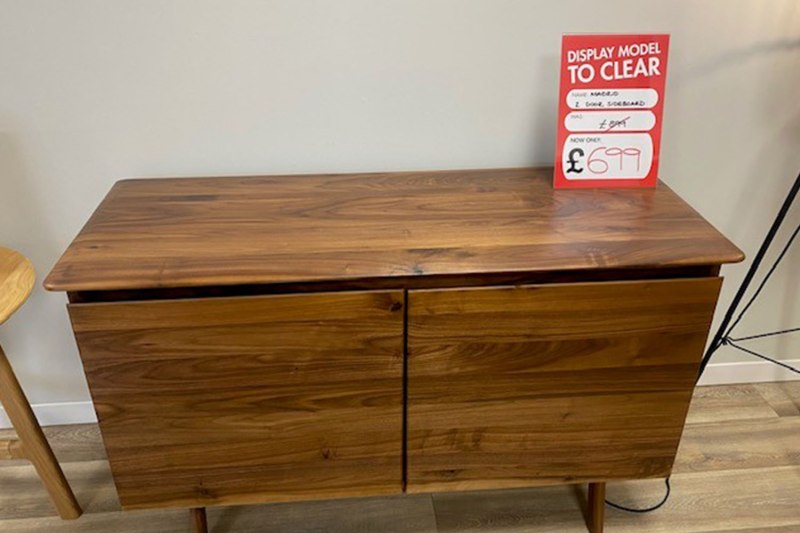 Ex-Display St Austell - Gallery Direct Madrid Walnut Small Sideboard Ex-Display St Austell - Gallery Direct Madrid Walnut Small Sideboard