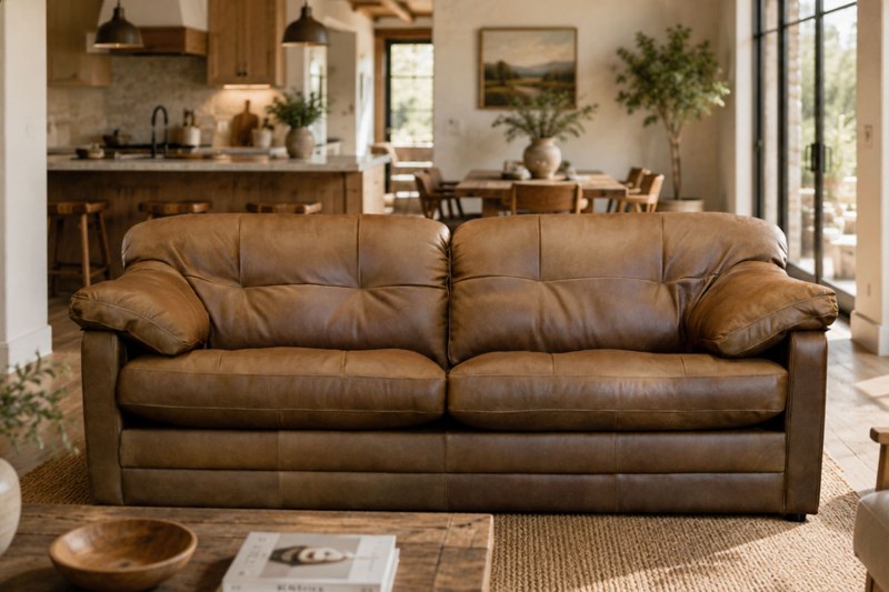 Alexander & James Bailey Leather 3 Seater Sofa Alexander & James Bailey Leather 3 Seater Sofa