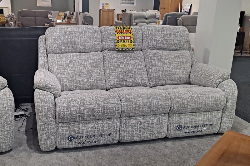 Ex-Display Plymouth - G Plan Kingsbury 3 Seater Power Recliner Sofa & Power Recliner Chair with Head Ex-Display Plymouth - G Plan Kingsbury 3 Seater Power Recliner Sofa & Power Recliner Chair with Head