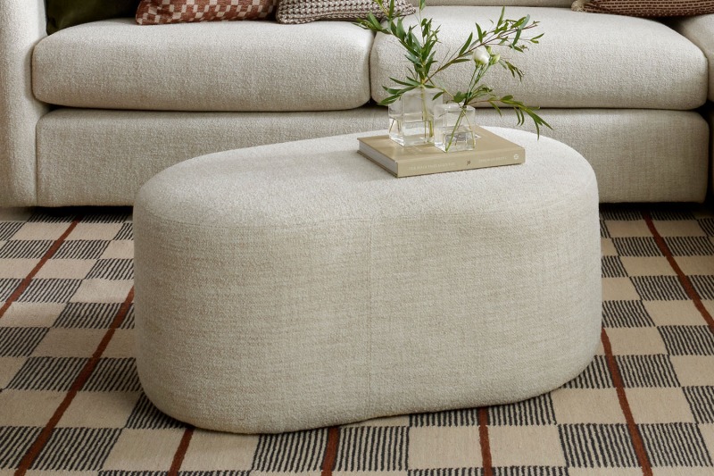 Vogue Williams Carnaby Pebble Footstool Vogue Williams Carnaby Pebble Footstool