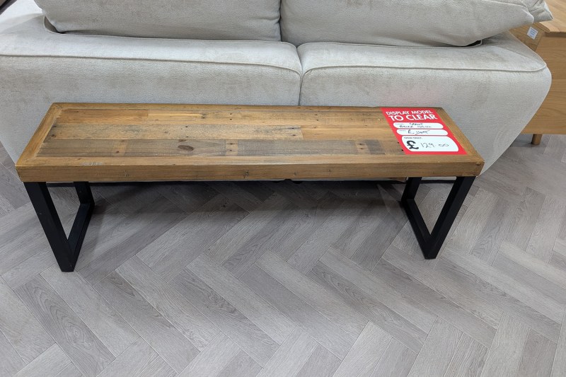 Ex-Display Newquay - Baker Nixon Reclaimed Wood 140cm Dining Bench Ex-Display Newquay - Baker Nixon Reclaimed Wood 140cm Dining Bench