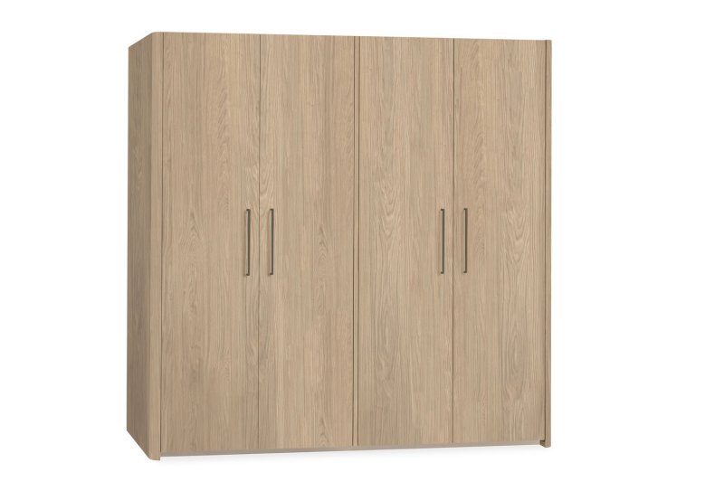 Medway Lamulux Wood-Effect 4 Door Wardrobe Medway Lamulux Wood-Effect 4 Door Wardrobe