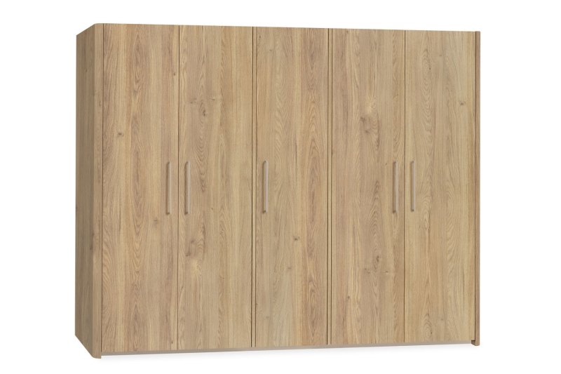 Medway Lamulux Wood-Effect 5 Door Wardrobe Medway Lamulux Wood-Effect 5 Door Wardrobe