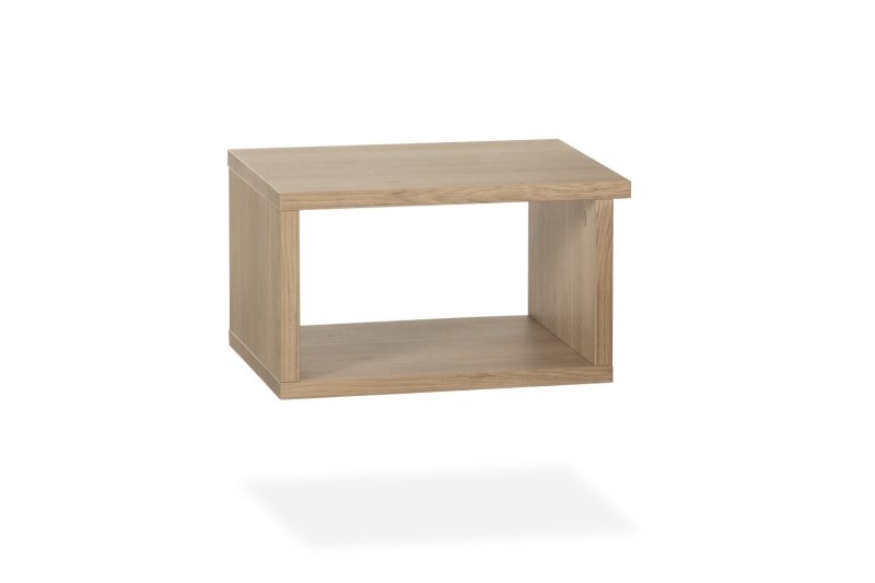 Midnight Lamulux Wood-Effect Open Bedside Table Midnight Lamulux Wood-Effect Open Bedside Table