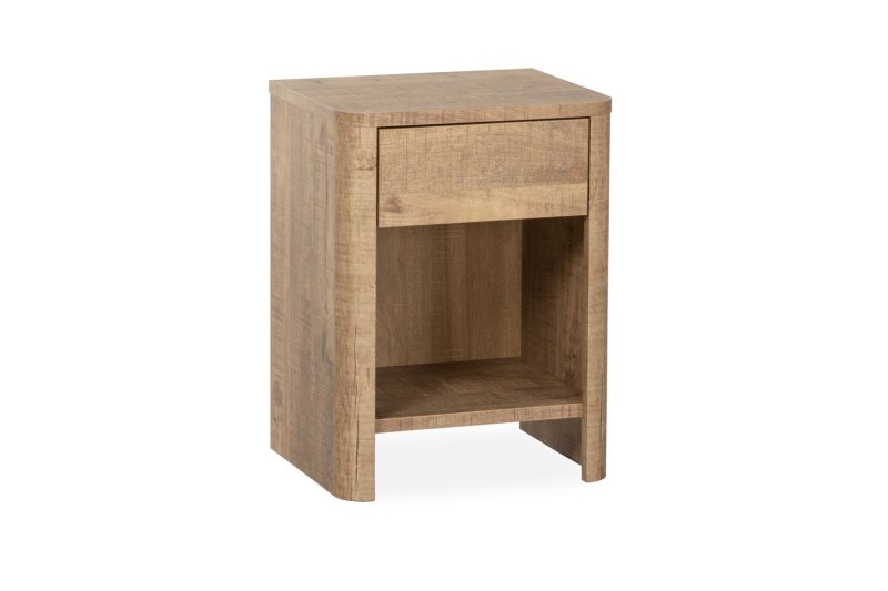 Midnight Lamulux Wood-Effect 1 Drawer Bedside Table Midnight Lamulux Wood-Effect 1 Drawer Bedside Table