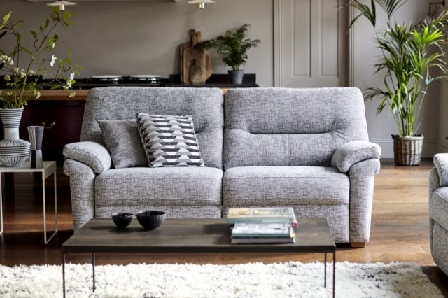 G Plan Seattle Fabric 2 Seater Sofa With Wood Feet G Plan Seattle Fabric 2 Seater Sofa With Wood Feet