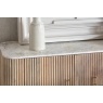Reed Mango Wood & Marble Wide Sideboard Reed Mango Wood & Marble Wide Sideboard