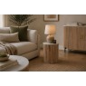 Reed Mango Wood & Marble Lamp Table Reed Mango Wood & Marble Lamp Table