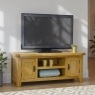 Cotswold Rustic Oak Large TV Stand 120cm Wide Cotswold Rustic Oak Large TV Stand 120cm Wide