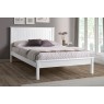 Taurean Low Footend Wood Bed in White Taurean Low Footend Wood Bed in White