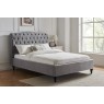 Rosalie Fabric Bed Frame in Light Grey