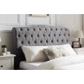 Rosalie Fabric Bed Frame in Light Grey Rosalie Fabric Bed Frame in Light Grey