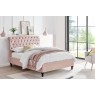 Rosalie Fabric Bed Frame in Pink