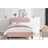 Rosalie Fabric Bed Frame in Pink