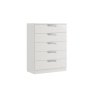 Milly High-Gloss 5 Drawer Chest of Drawers Milly High-Gloss 5 Drawer Chest of Drawers