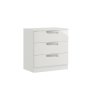 Milly High-Gloss 3 Drawer Midi Chest of Drawers Milly High-Gloss 3 Drawer Midi Chest of Drawers