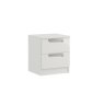 Milly High-Gloss 2 Drawer Bedside Table