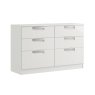 Milly High-Gloss 6 Drawer Twin Chest of Drawers Milly High-Gloss 6 Drawer Twin Chest of Drawers