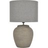 Baslow Etched Grey Large Ceramic Lamp with Shade Baslow Etched Grey Large Ceramic Lamp with Shade