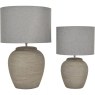 Baslow Etched Grey Large Ceramic Lamp with Shade Baslow Etched Grey Large Ceramic Lamp with Shade