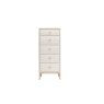 Vida Living Marlow Tall Chest of 5 Drawers in Cashmere Oak and Taupe