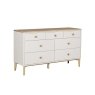 Vida Living Marlow Wide Chest of 7 Drawers in Cashmere Oak and Taupe Vida Living Marlow Wide Chest of 7 Drawers in Cashmere Oak and Taupe