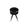 Jasmine Boucle Fabric Black Dining Chair (Pair) Jasmine Boucle Fabric Black Dining Chair (Pair)