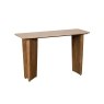 Eden Mango Wood Console Table with Travertine Tops Eden Mango Wood Console Table with Travertine Tops