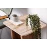 Eden Mango Wood Lamp Table with Travertine Tops Eden Mango Wood Lamp Table with Travertine Tops