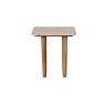 Eden Mango Wood Lamp Table with Travertine Tops Eden Mango Wood Lamp Table with Travertine Tops