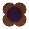 Orla Kiely Flower Spot Chestnut/Violet Rug Orla Kiely Flower Spot Chestnut/Violet Rug