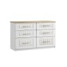 Panorama 6 Drawer Twin Chest of Drawers Panorama 6 Drawer Twin Chest of Drawers