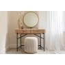 Reed Pleated Boucle Ottoman Stool Reed Pleated Boucle Ottoman Stool