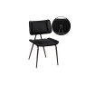 Jack Black Tan PU Leather Dining Chair with Industrial Legs (Pair) Jack Black Tan PU Leather Dining Chair with Industrial Legs (Pair)