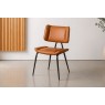 Jack Cognac Tan PU Leather Dining Chair with Industrial Legs (Pair) Jack Cognac Tan PU Leather Dining Chair with Industrial Legs (Pair)