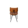 Jack Cognac Tan PU Leather Dining Chair with Industrial Legs (Pair) Jack Cognac Tan PU Leather Dining Chair with Industrial Legs (Pair)
