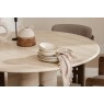 Ida Travertine Stone 120cm Round Dining Table with Cylindrical Legs Ida Travertine Stone 120cm Round Dining Table with Cylindrical Legs