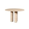 Ida Travertine Stone 120cm Round Dining Table with Cylindrical Legs Ida Travertine Stone 120cm Round Dining Table with Cylindrical Legs