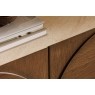 Ida Walnut Finish Wide Sideboard with Travertine Stone Top Ida Walnut Finish Wide Sideboard with Travertine Stone Top