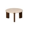Ida Small Nesting Coffee Table with Travertine Stone Top Ida Small Nesting Coffee Table with Travertine Stone Top