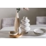 Sintered Stone 140-200cm Twist Extending Dining Table in White Sintered Stone 140-200cm Twist Extending Dining Table in White