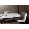 Sintered Stone 140-200cm Twist Extending Dining Table in White Sintered Stone 140-200cm Twist Extending Dining Table in White