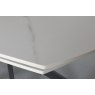 Sintered Stone 140-200cm Twist Extending Dining Table in White Sintered Stone 140-200cm Twist Extending Dining Table in White