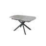 Sintered Stone 140-200cm Twist Extending Dining Table in White Sintered Stone 140-200cm Twist Extending Dining Table in White